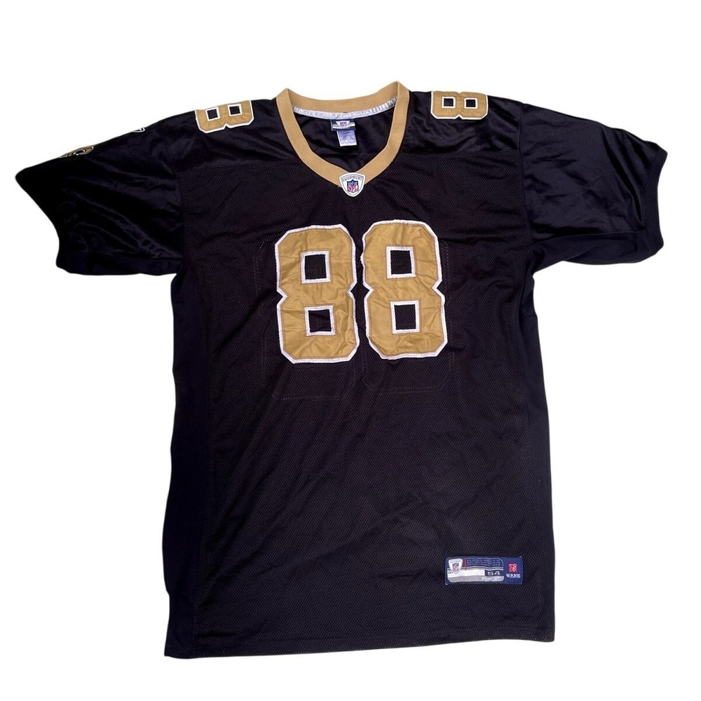 Reebok Jeremy Shockey 88 New Orleans Saints NFL Stitched Jersey Size 54 Black